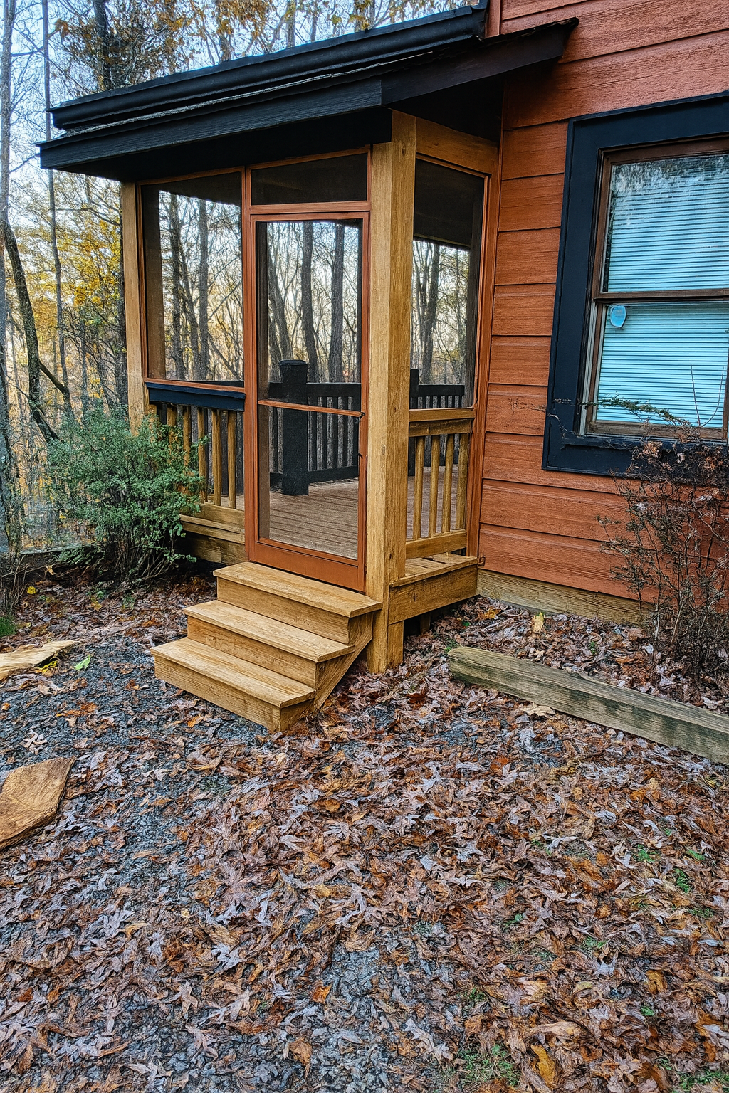 Roof extension and gutter concept rendering